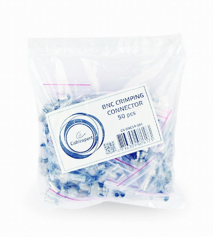 Cablexpert Rg 59 Bnc Crimping Connector 50 Pcs/Bag