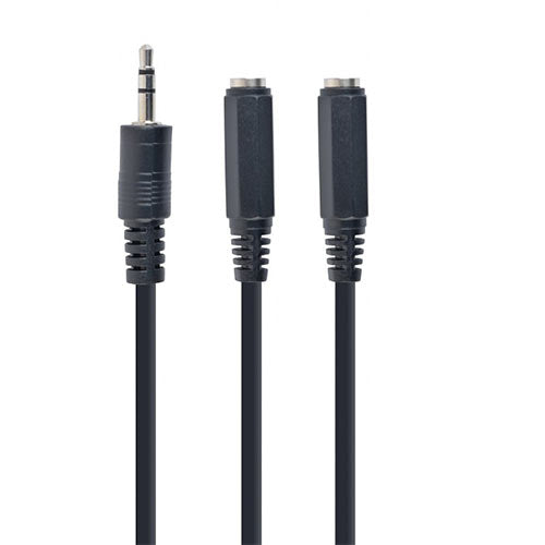 Cablexpert 3,5 Mm Audio Splitter Cable 10 Cm Black