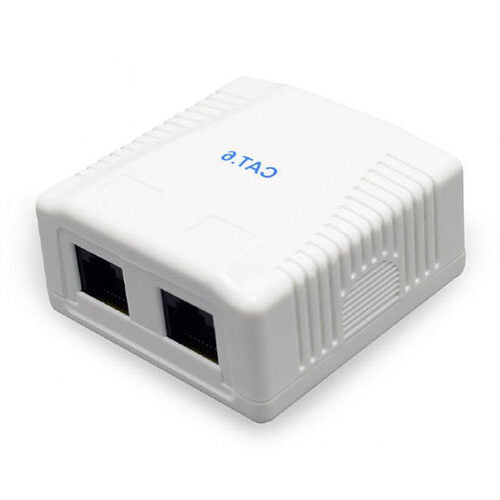 Cablexpert Cat6 Utp 2 Port Surface Mount Box