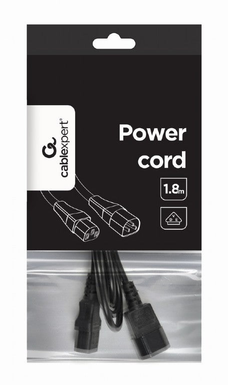 Cablexpert Power Cord C13 To C14 Vde Approved 1,8 M