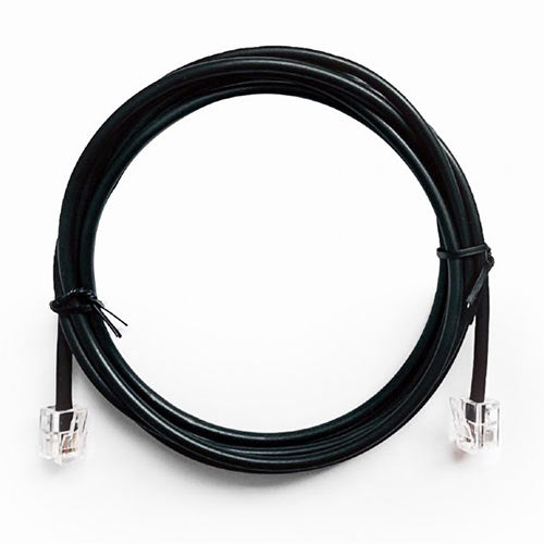 Cablexpert Telephone Cord Round 6 P4 C 2 M Black