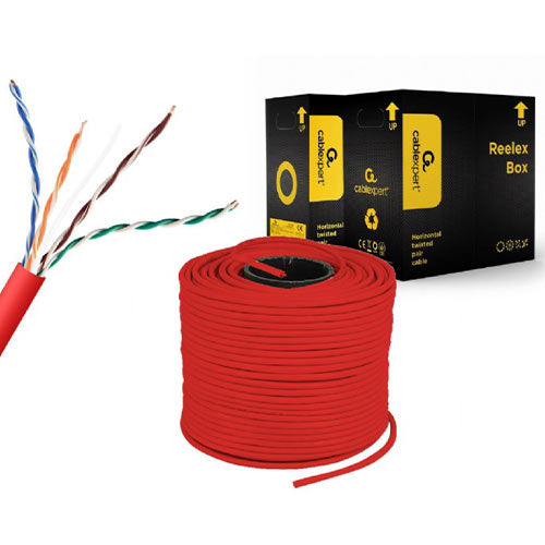 Cablexpert Cat5e Utp Lan Cable (Cca), Solid, 305 M Red