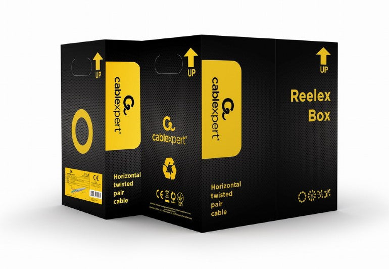 Cablexpert Cat5e Utp Lan Cable (Cca), Solid, 305 M Yellow