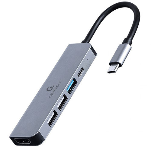 Cablexpert Usb Type C 5 In1 Multi Port Adapter (Hub+Hdmi+Pd)