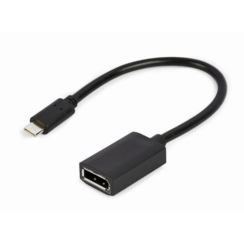 Cablexpert Usb Type C To Displayport Adapter Cable 4 K 15 Cm Black Retail Pack