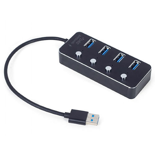 Gembird Usb3.1 (Gen1) Powered 4 Port Hub With Switches