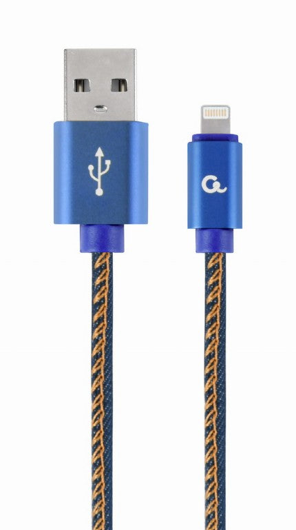 Cablexpert Premium Jeans 8 Pin Cable With Metal Connectors 2 M Blue
