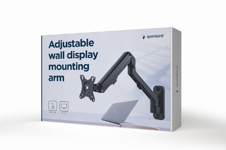 Gembird Adjustable Wall Discplay Mounting Arm Up To 27'/7 Kg