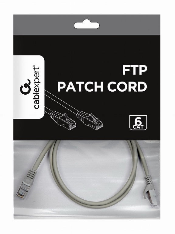 Cablexpert Ftp Cat6 Patch Cord Grey Shielded 1 M