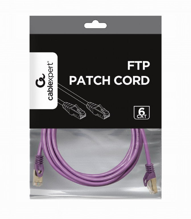 Cablexpert Ftp Cat6 Patch Cord Purple Shielded 3 M