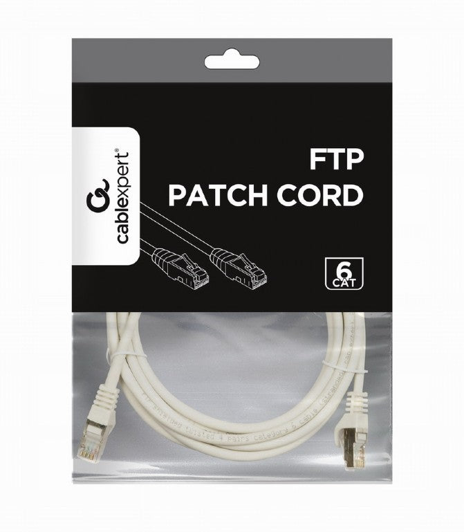 Cablexpert Ftp Cat6 Patch Cord White Shielded 3 M