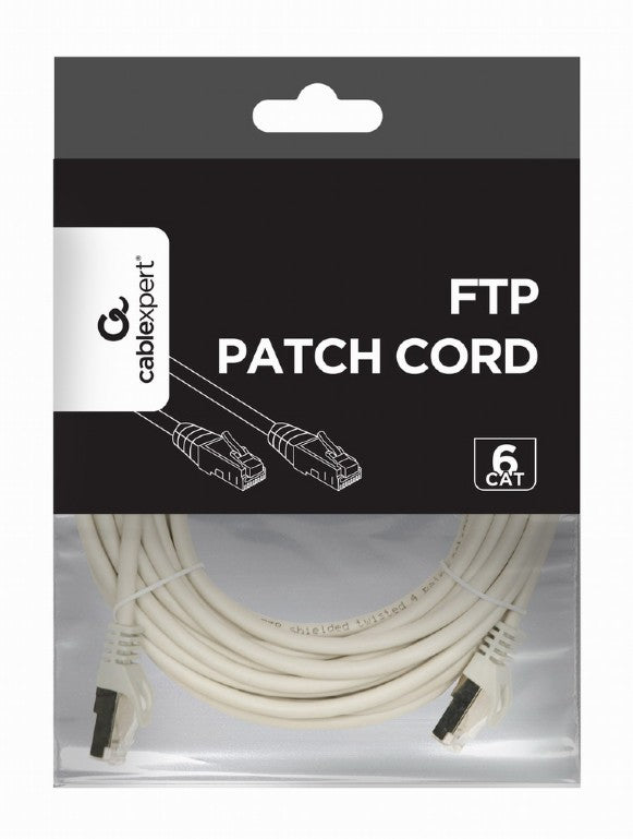 CABLEXPERT FTP CAT6 PATCH CORD GREY SHIELDED 7.5M