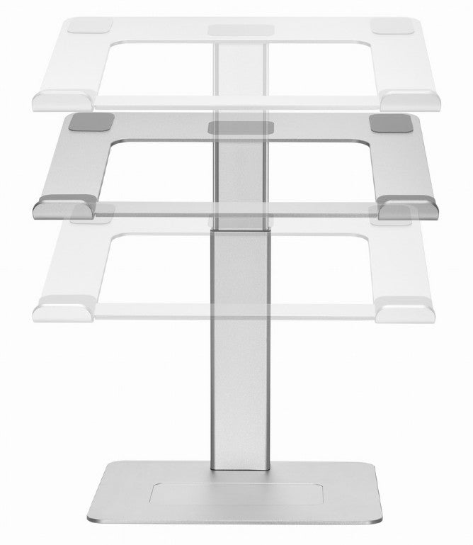 Gembird Height Adjustable Notebook Riser Stand Silver