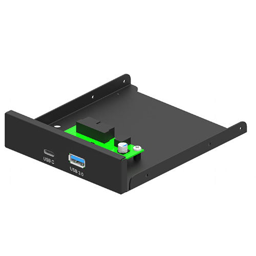 Gembird Internal 3.5''Front Pc Panel, Usb 3.1 Type A + Type C Port Black