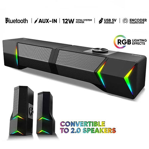 Armaggeddon Detachable Gaming Stereo Soundbar X Bar 2