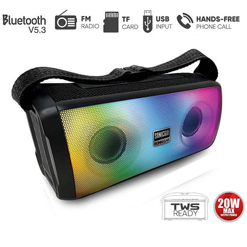 Sonic Gear Bt5.3 Rgb Portable Wireless Speaker With Fm Sonicgo 3