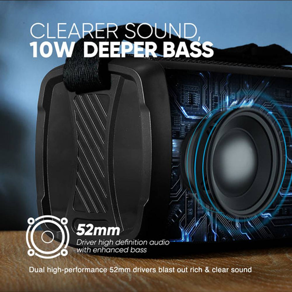 Sonic Gear Bt5.3 Rgb Portable Wireless Speaker With Fm Sonicgo 3