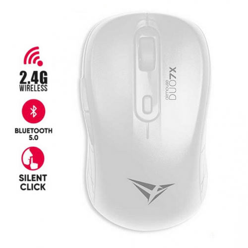 Alcatroz Silent Airmouse Duo 7 X Wireless/Bt Mouse White