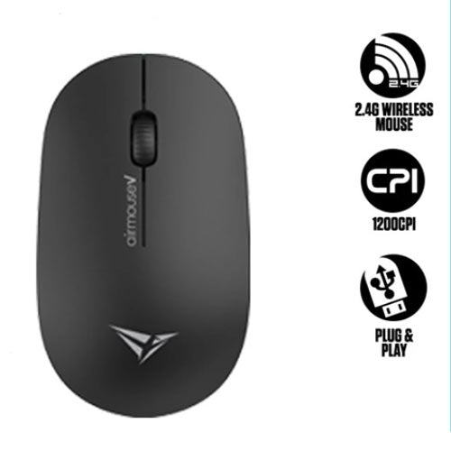 Alcatroz Wireless Mouse Airmouse V Black 1200 Dpi