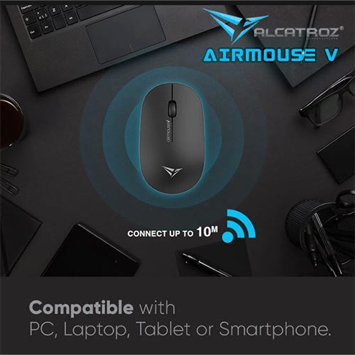 Alcatroz Wireless Mouse Airmouse V Black 1200 Dpi