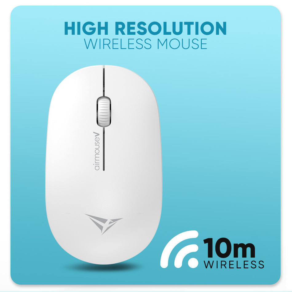 Alcatroz Wireless Mouse Airmouse V White 1200 Dpi
