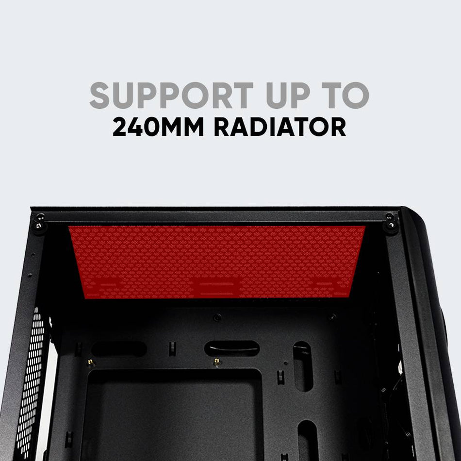 Armaggeddon Pc Case Tron Holo 3 Matx Black