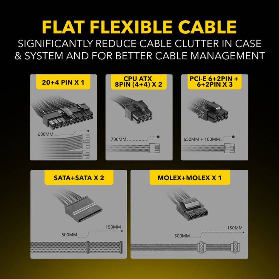 Armaggeddon Psu Voltron Gold 80+ Rating 1000 W