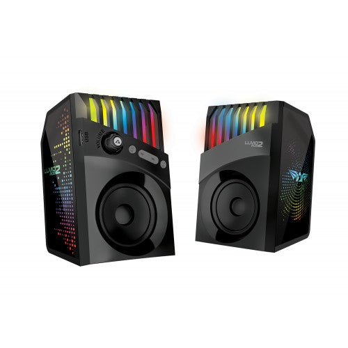 Armaggeddon Lumo 2 Rgb Bluetooth 5.3 Low Latency Stereo Speaker 20 Watts