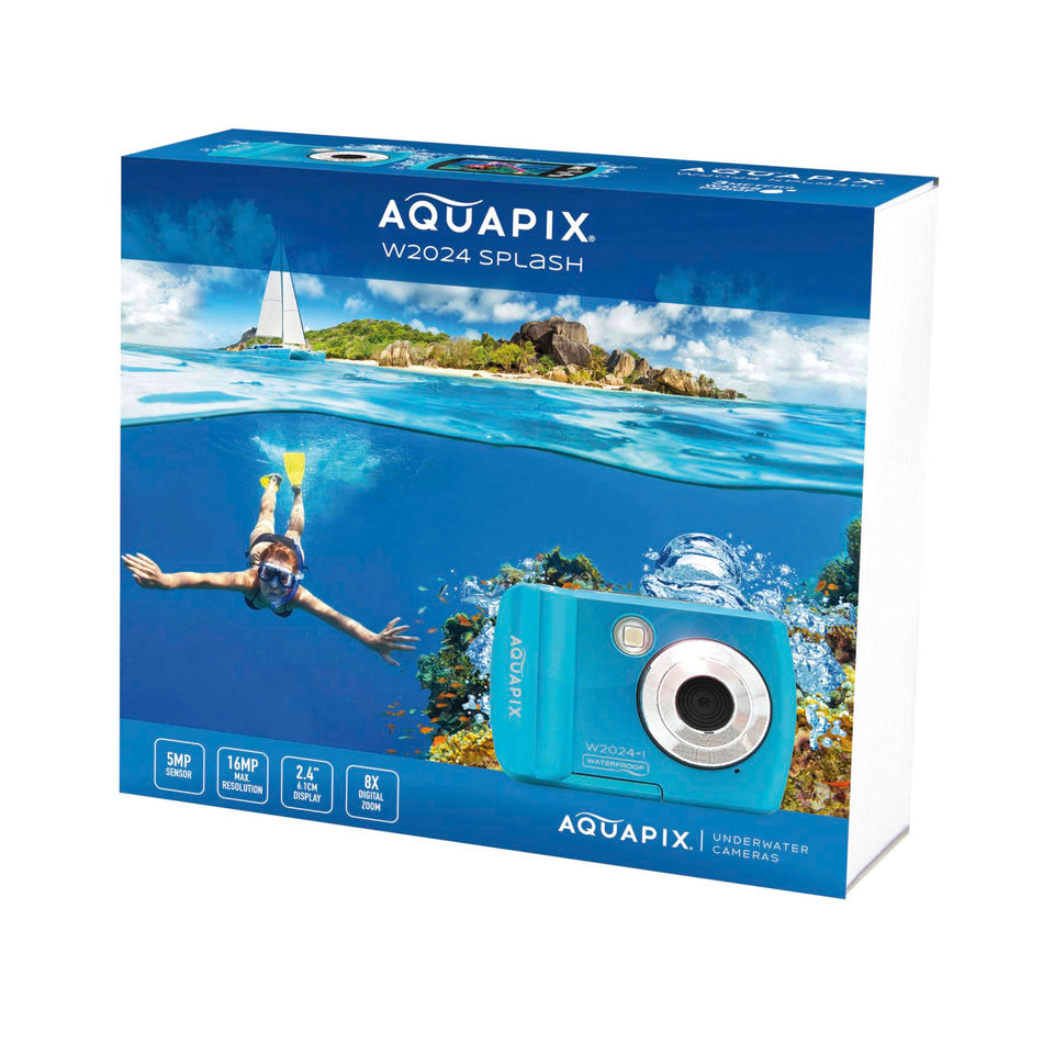 Aquapix Waterproof Camera W2024 W Splash Iceblue