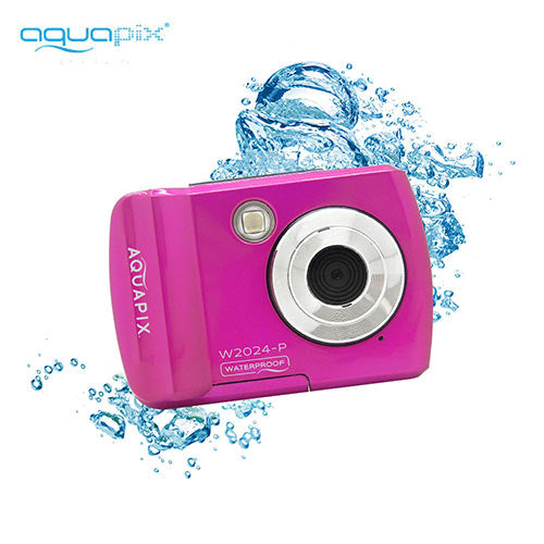 Aquapix Waterproof Camera W2024 W Splash Pink