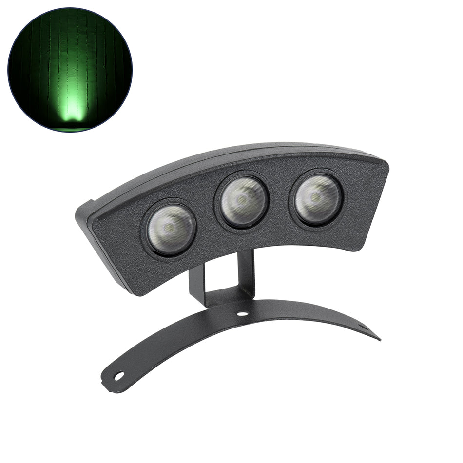 TREEPLANTE 90517 Κυρτή Μπάρα Φωτισμού Wall Washer για Φυτά - Δέντρα LED 3W 255lm 15° DC 24V Αδιάβροχο IP67 Πράσινο Dimmable - Bridgelux SMD Chip - Γκρι Ανθρακί - Μ11 x Π3 x Υ8.2cm - 3 Χρόνια Εγγύηση