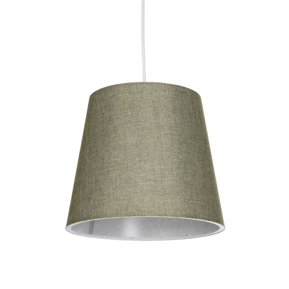 GLOBOSTAR® CONEY 203-0074 Μοντέρνο Κρεμαστό Φωτιστικό Οροφής με Ντουί 1 x E27 AC 220-240V IP20 - Λαδί - Μ26 x Π26 x Υ25cm