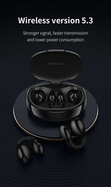 Recci REP-W66 Dynamic In-ear Bluetooth Handsfree Earphones with Charging Case Black