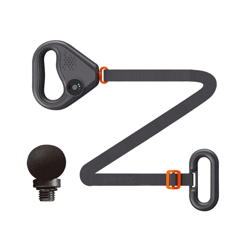 Πιστόλι Μασάζ Με Ζώνη M19 | Εύκολο Μασάζ Πλάτης, Αυχένα & Ποδιών | 2-1 Συσκευή Μασάζ Σώματος | Μαύρο