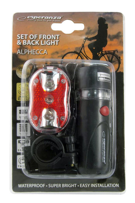 Esperanza Bike Tail & Front Led Light Set Alphecca