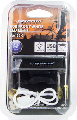 Esperanza Bike Front Led Light Usb Avior