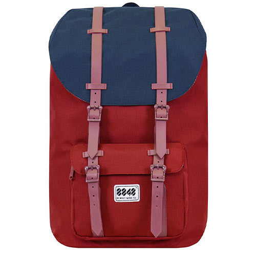 8848 Travel Backpack 15,6' Unisex Waterproof Burgundy Blue