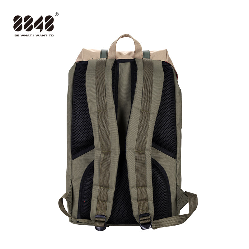8848 Travel Backpack 15,6' Unisex Waterproof Khaki Green