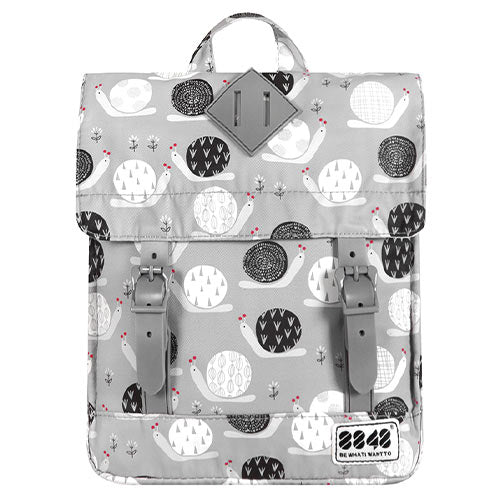 8848 Backpack For Children With Snails Print Grey
