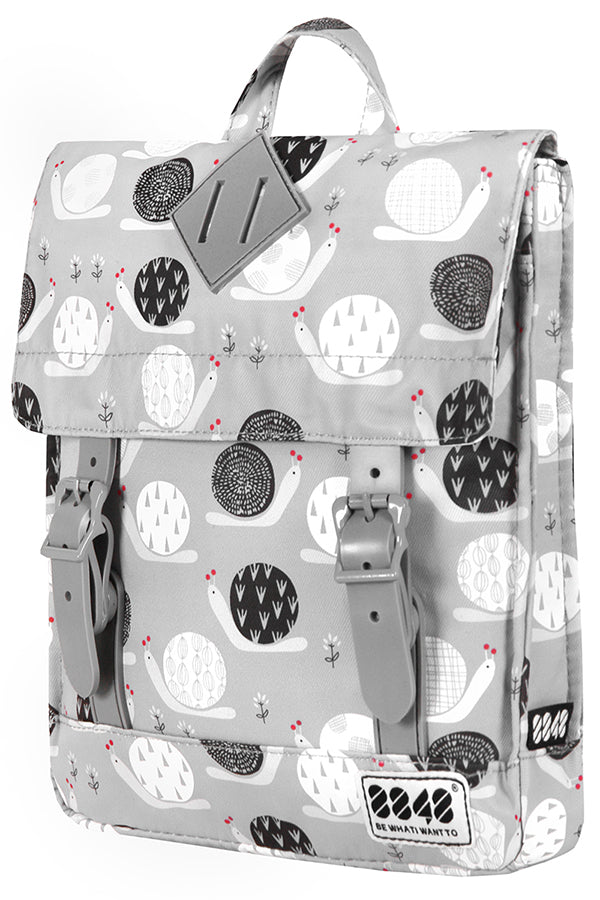8848 Backpack For Children With Snails Print Grey