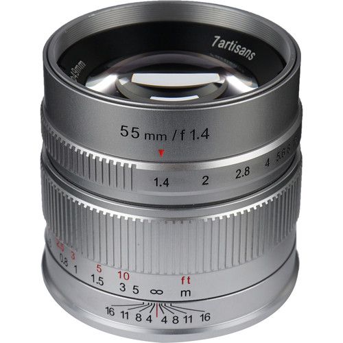 7Artisans 55mm f/1.4 Photoelectric Lens For Fujifilm(Silver)
