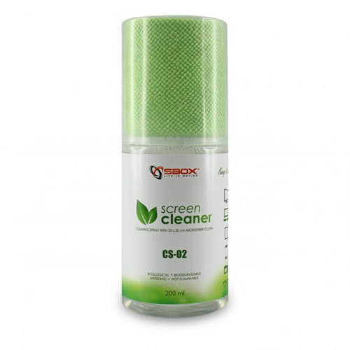 Sbox Screen Cleaner With Cloth 200ml