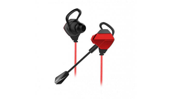 White Shark In Ear Headset + Microphone Eagle Black/Red
