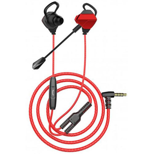 White Shark In Ear Headset + Microphone Eagle Black/Red
