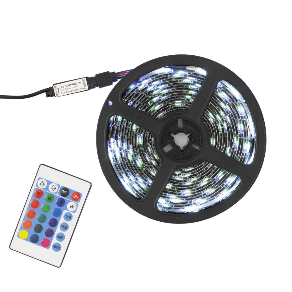 White Shark RGB LED-Streifen + IR-Fernbedienung Helios 3 M