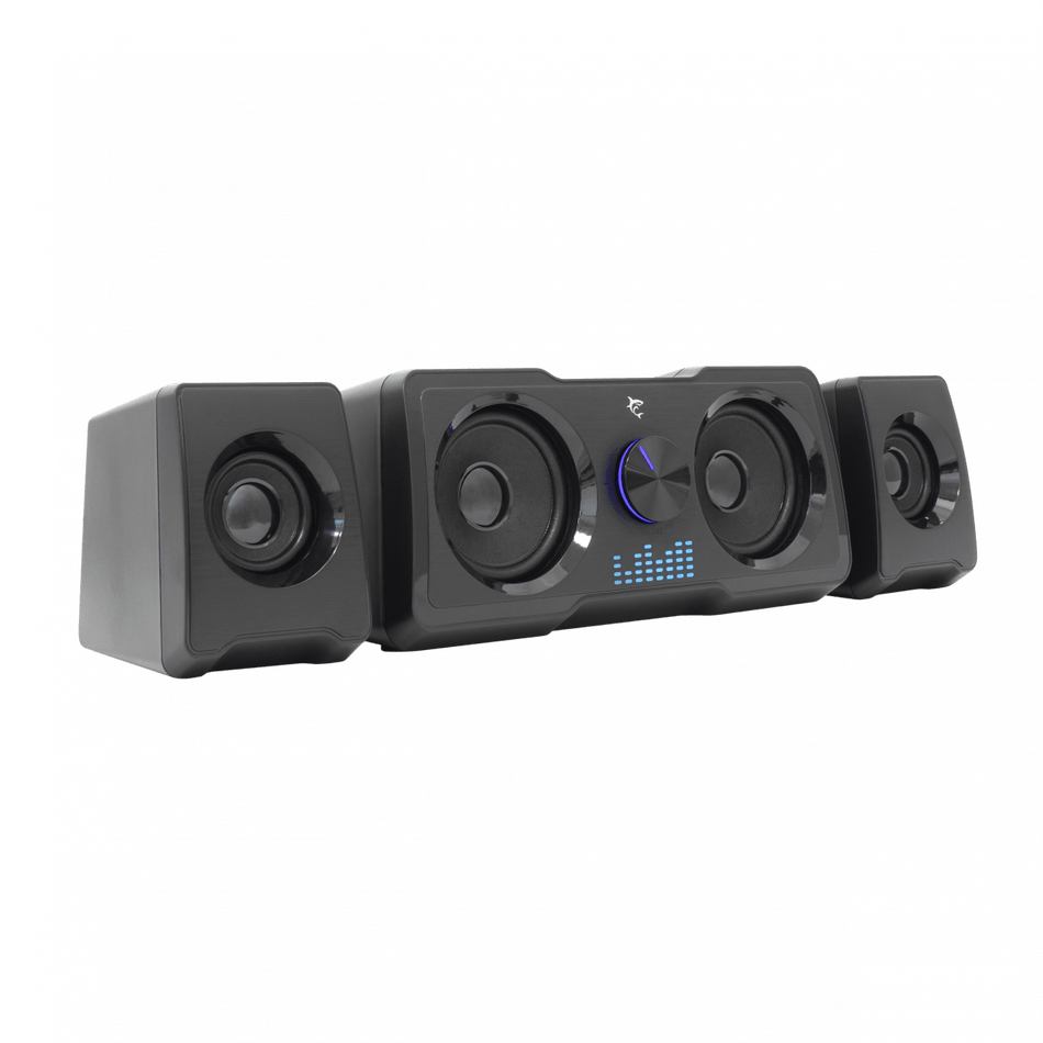 WHITE SHARK RGB GAMING 2.2 SPEAKERS MOOD BLACK