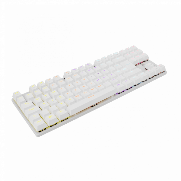 White Shark Mechanical Keyboard Gk 2106 White Blue Switch