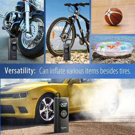 TCCBAC TC-AP01 Τρόμπα Αυτοκινήτου 150PSI Επαναφορτιζόμενη 12V