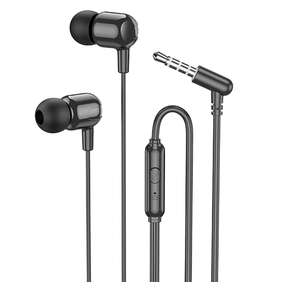 Lamtech Fashionable 3,5 Mm Earphones With Mic Black
