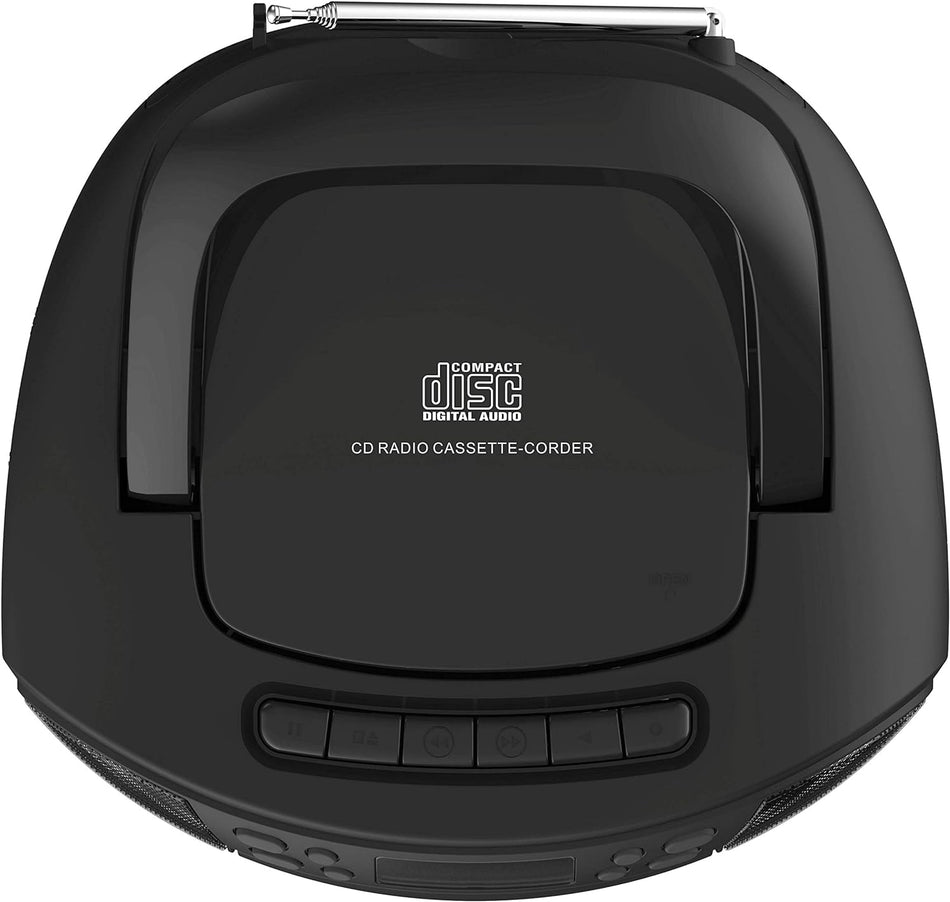 Lamtech Bluetooth Radio/Cd/Cassette Boombox Black